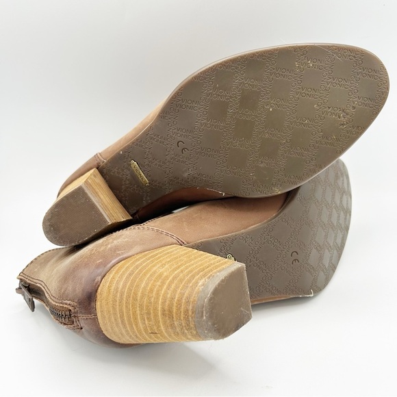 s-l400.jpg Vionic Rory Heeled Ankle Booties Brown Leather Buckle Strap‎ 10